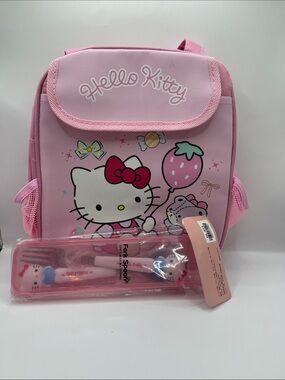 Hello Kitty Insulated Lunchbox with Utensil Set
